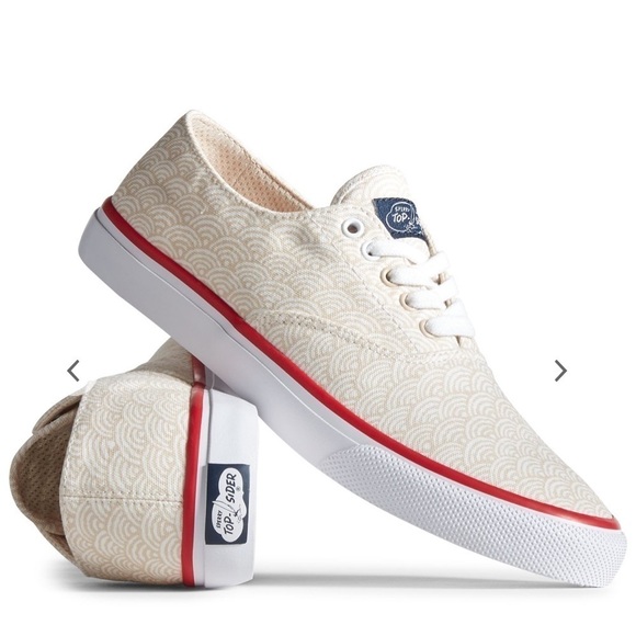 ✨NWT! Sperry Unisex Cloud CVO Wave Print Deck Sneaker, size 9. - Picture 3 of 9